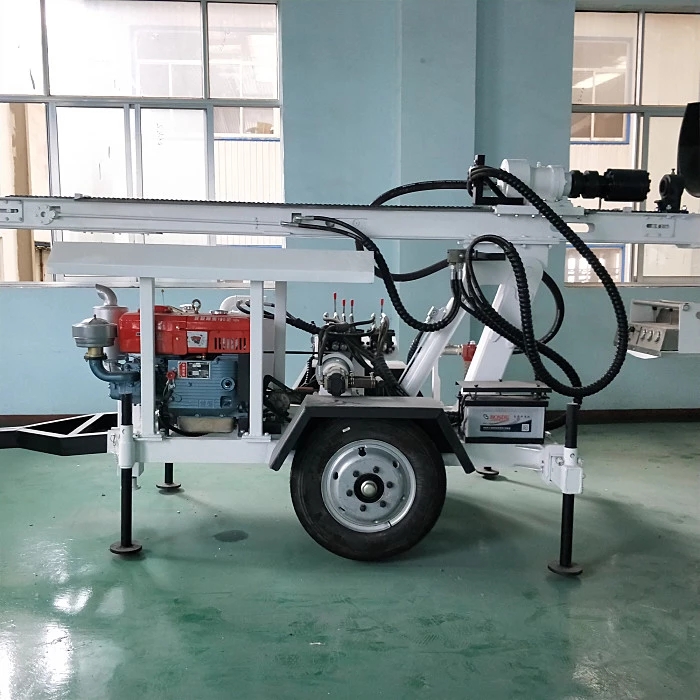 KQZ120 Driven Wheel Portable Hydraulic Water Well Drilling Rig