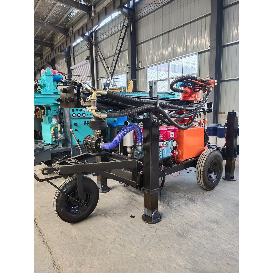 KQZ130 Three-wheel Portable Hydraulic Water Well Drilling Rig